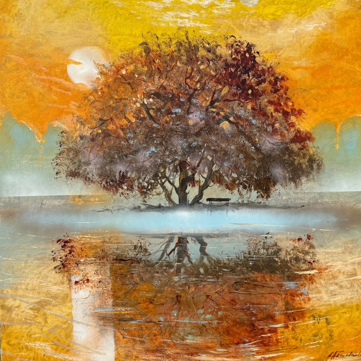 Balta vasaros saulė, 90x90