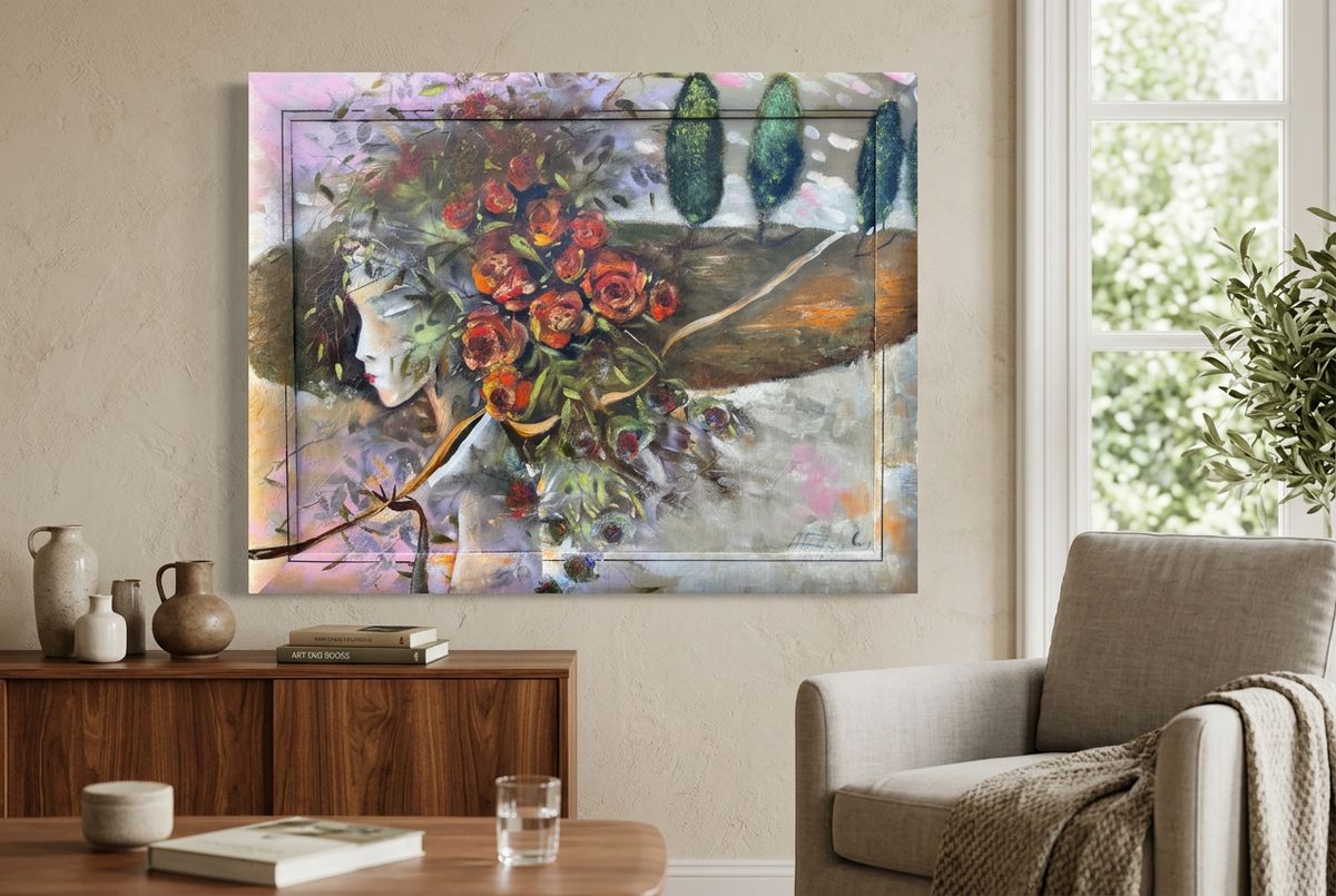 Rožėm klotas kelias, 93x73
