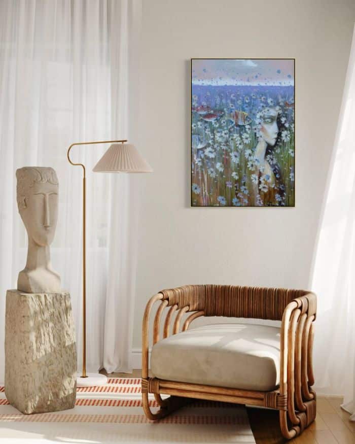 Banguojanti pieva, 80x60