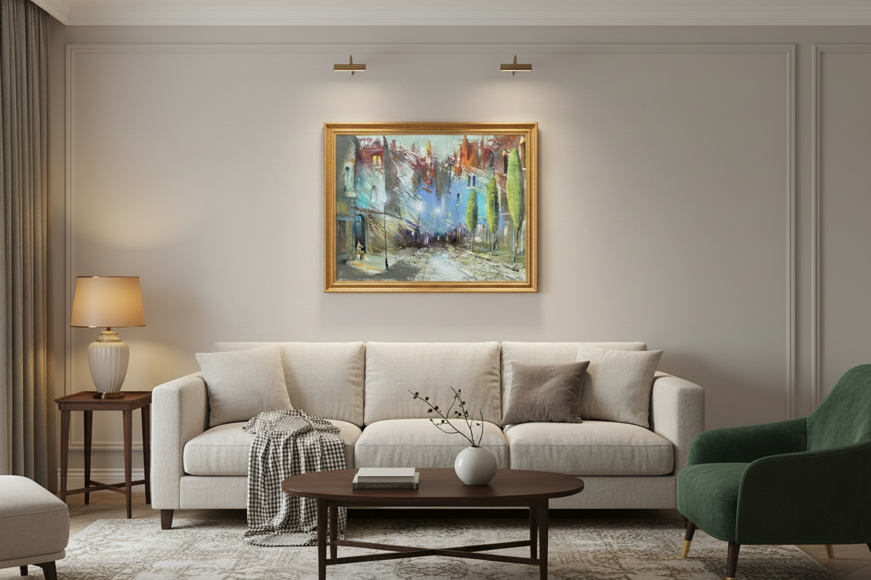 Gatvės muzikantė, 100x70