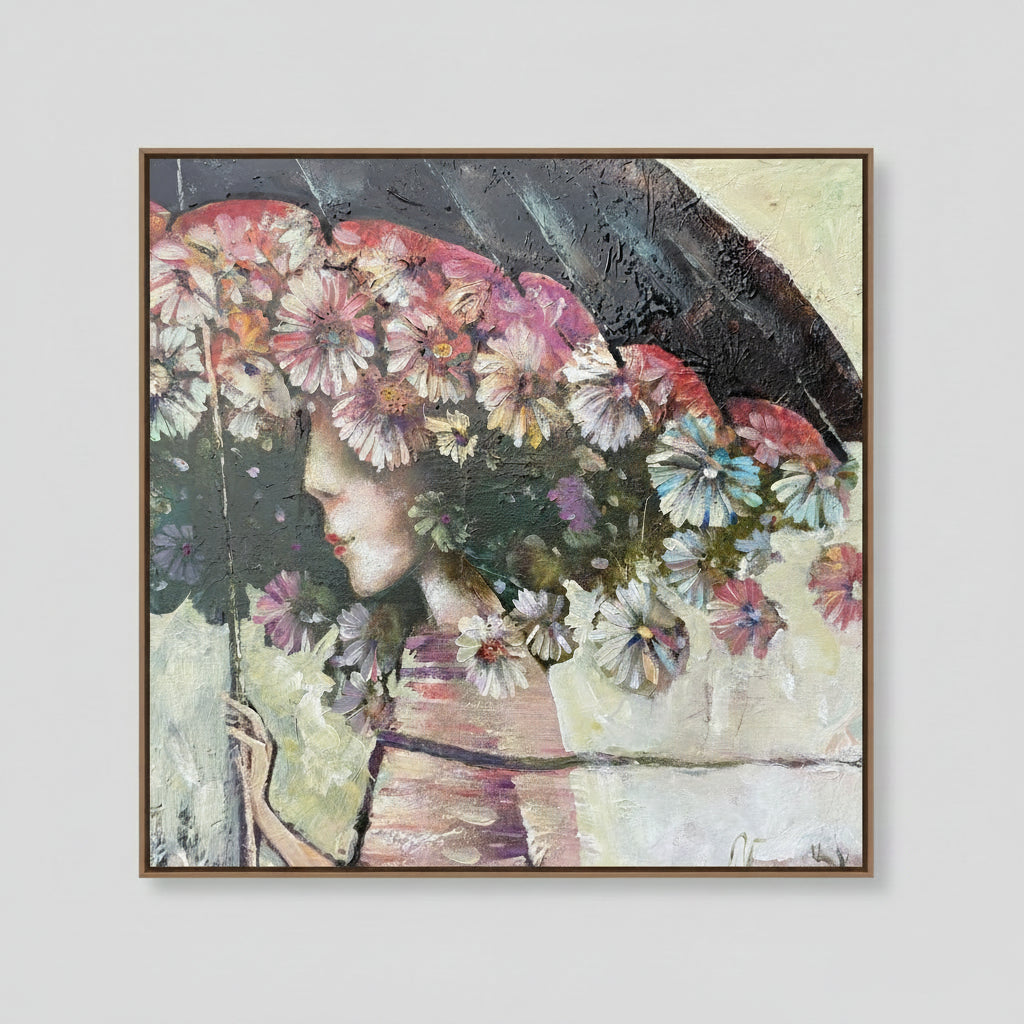 Gėlėtas skėtis, 50x50