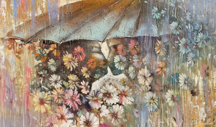 Gėlių lietus, 100x60