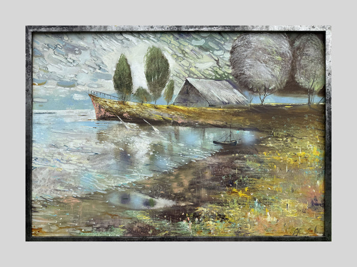 Kaimiškas vaizdelis, 100x70