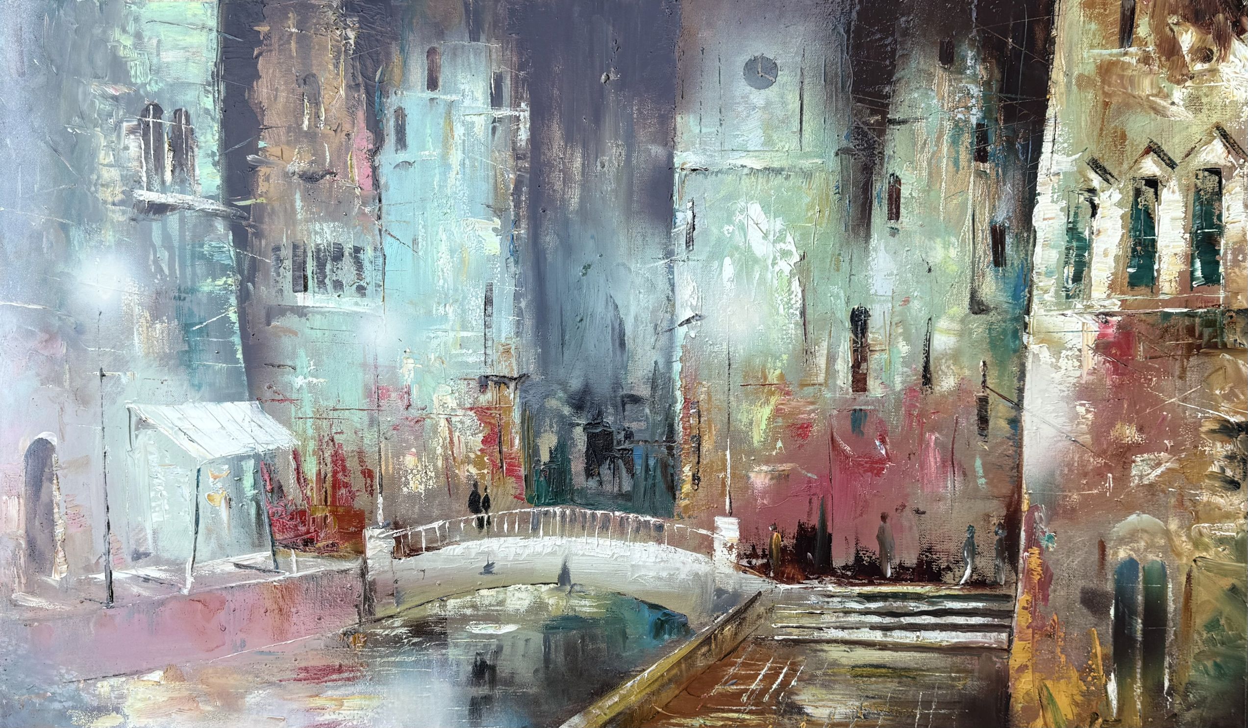 Pasimatymas ant tilto, 100x60