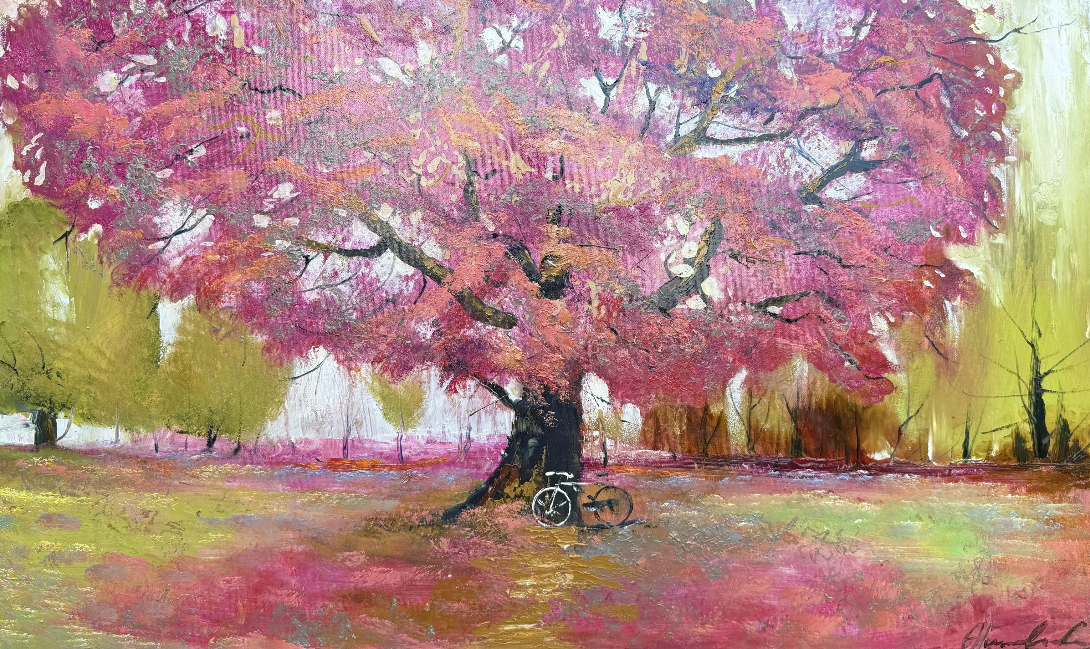 Su dviračiu, 100x60