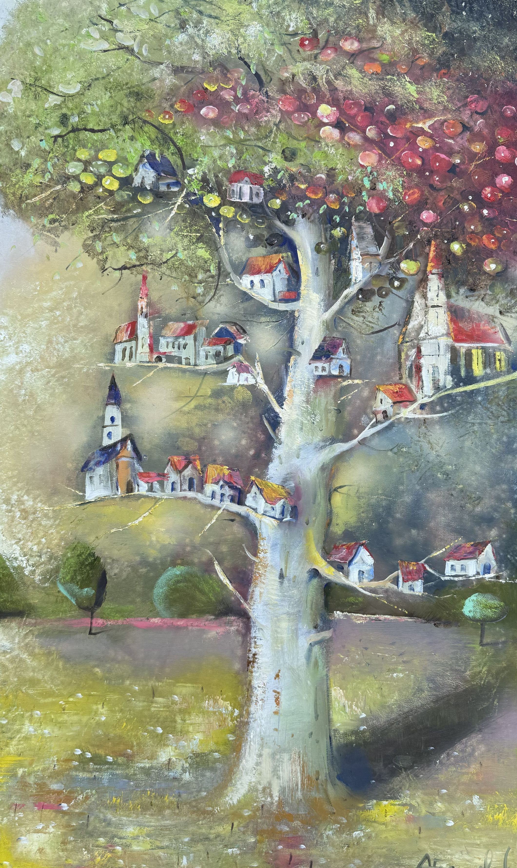 Vieno medžio šakos, 100x70