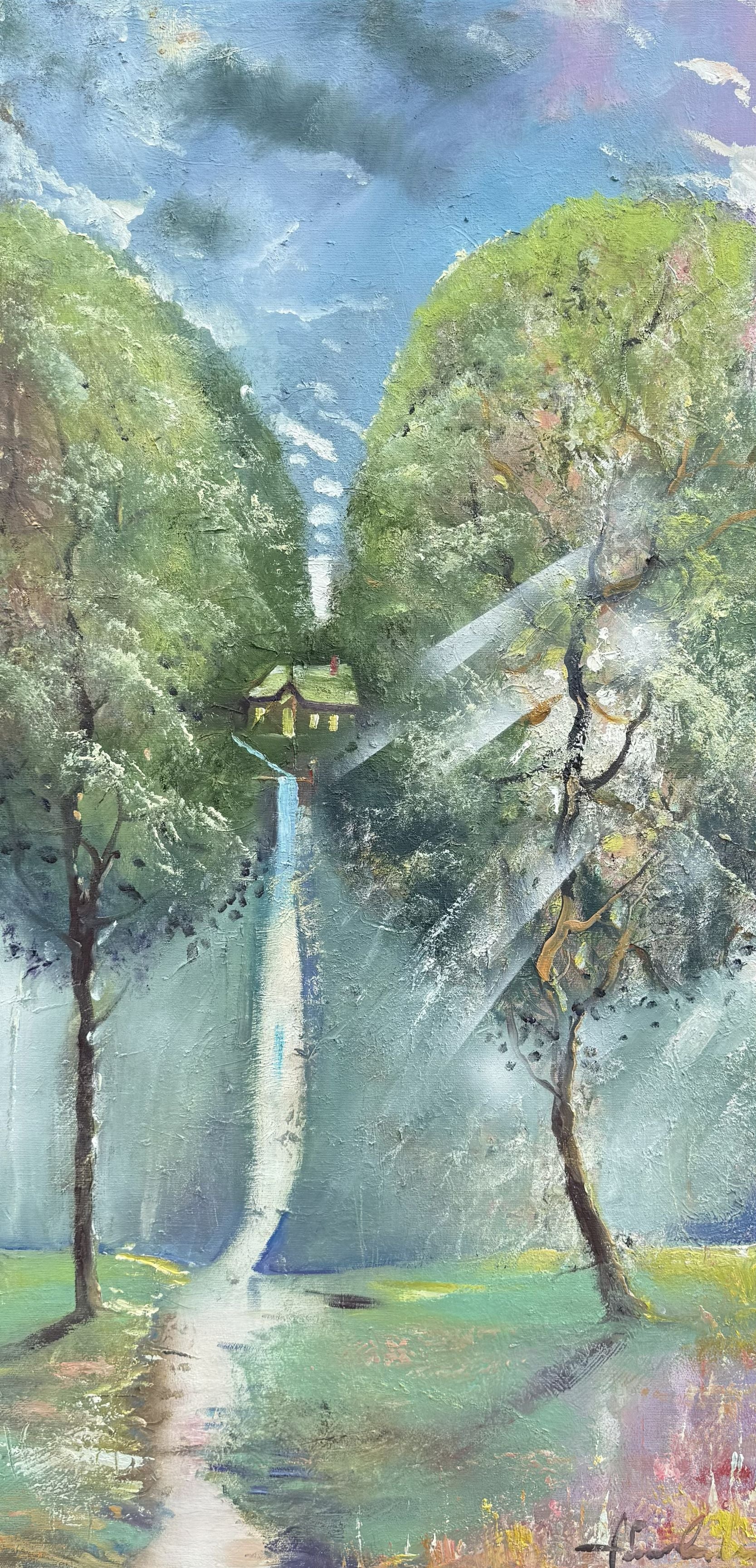 Žalias peizažas, 100x50