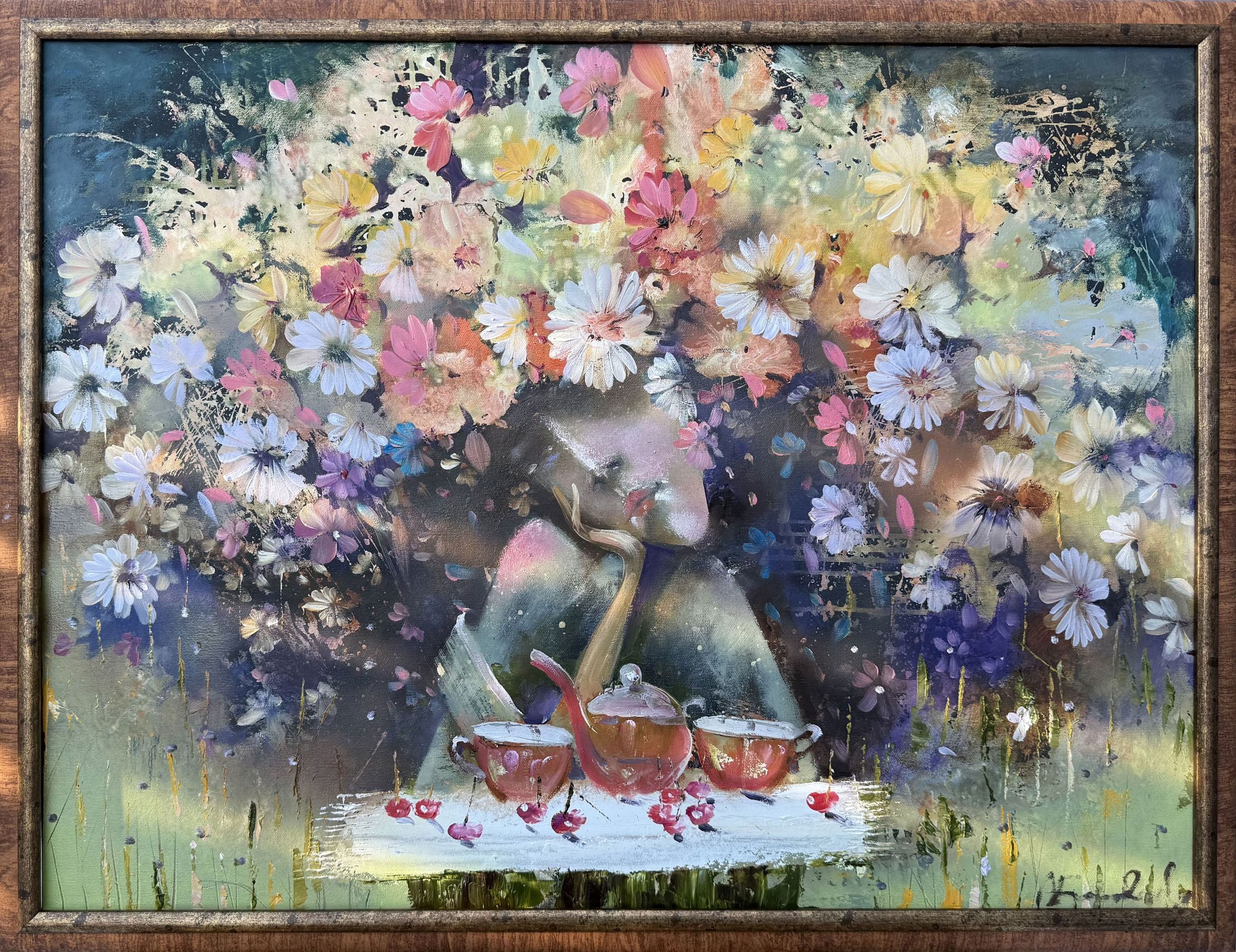 Žydinti pieva, 80x60